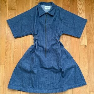 Noble Denim Utility Zip-Up Dress